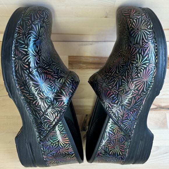 DANSKO Multicolor Genuine Leather Professional Clogs Starbursts EU42 US W11.5 - Picture 5 of 8